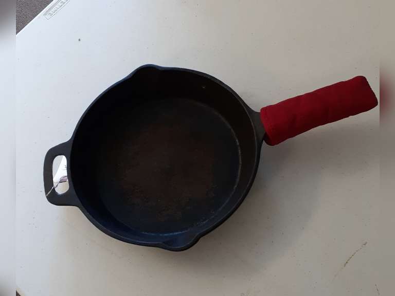 Emeril Cast Iron Skillet , 9 7/8" across.