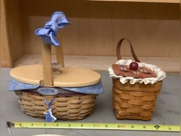 2 Longaberger baskets; 2000 Hostess Appreciation Century Celebration