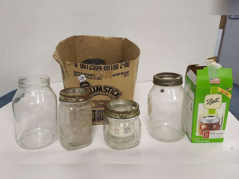 Box of jars, lids and parts Northern Kentucky Auction, LLC