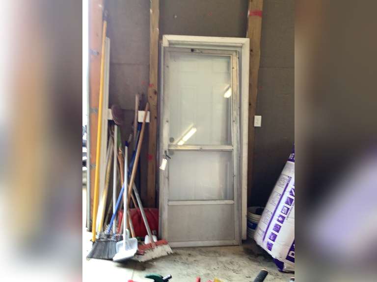 Aluminum storm door without the frame, 32” x 80.5”