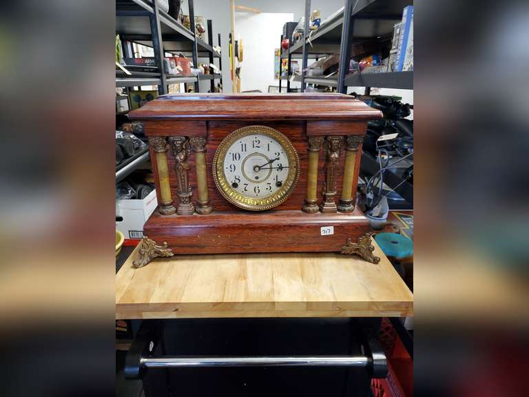 Beth Thomas Mantle Clock Converted To Battery