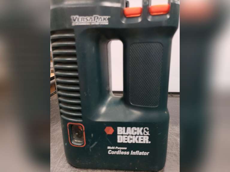 Black and Decker VersaPak inflator and drill. No batteries.