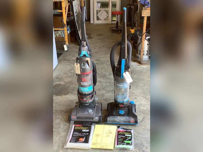 2 Bagless vacuum cleaners and vacuum cleaner bags. Both worked when tested.