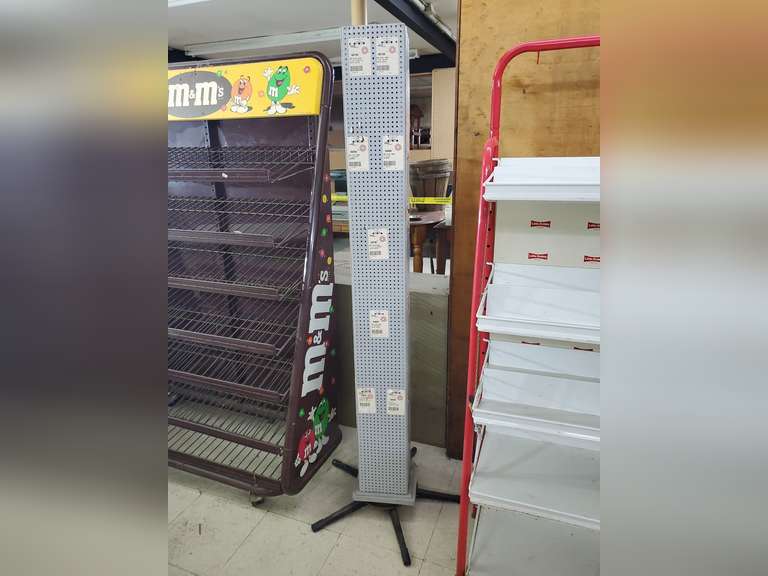 Peg Board Display Tower Rotates Approx 64" H