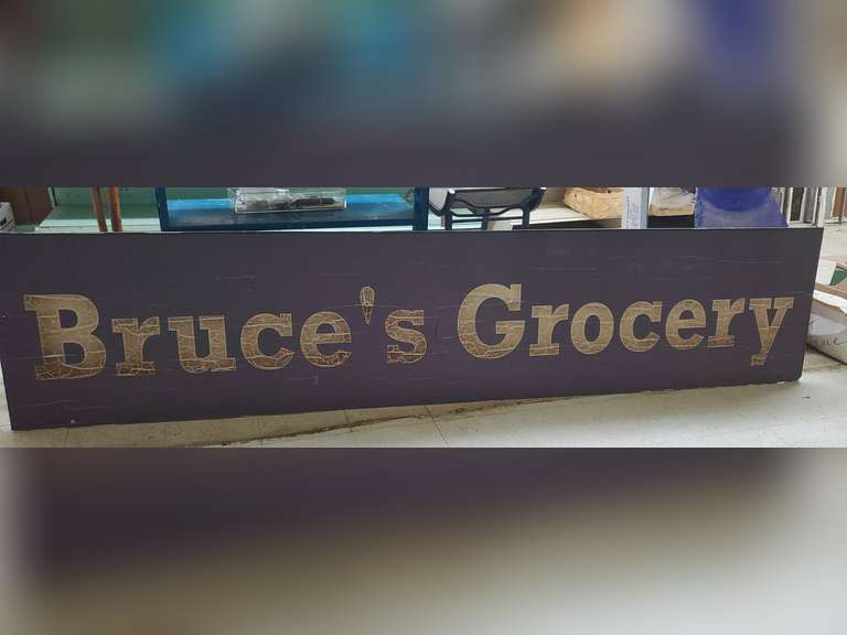 Bruce's Grocery Sign, Approx 120