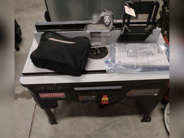 Craftsman router and table, 2 Peak HP, Variable Speed, 1/2" Collet