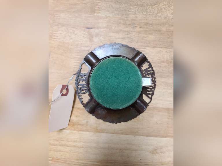 Vintage Reno, NV roulette wheel ashtray. Works.