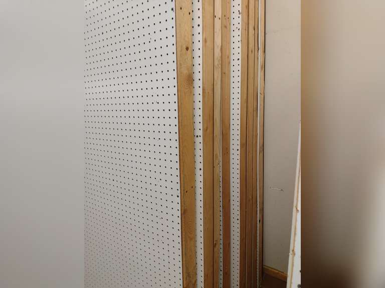 8 Prefab double sided pegboard booth walls, 4'x8', 2x4 frame