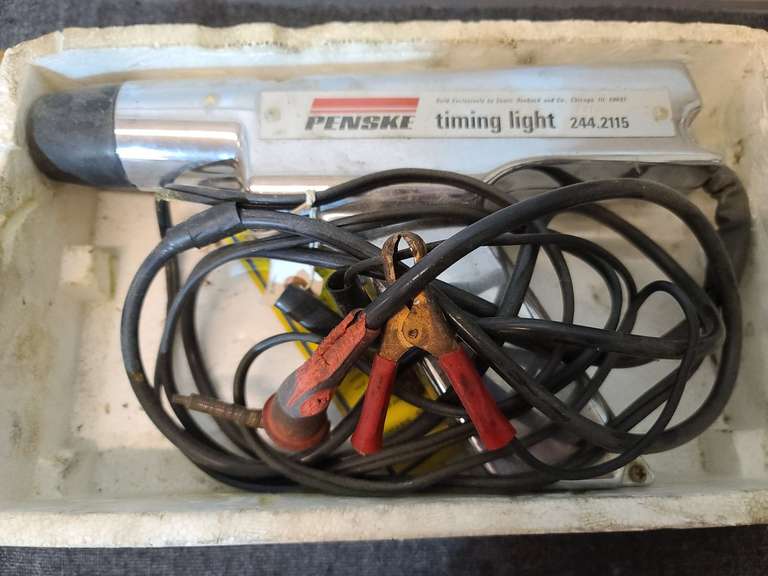 Penske power timing light. Ever Start 16' booster cables.