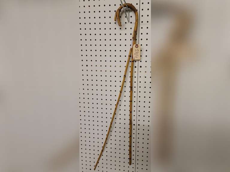 2 Bamboo walking cane Northern Kentucky Auction, LLC