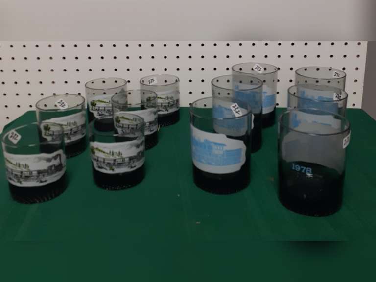 12 Themed High Ball Glasses 2 Sets of 6