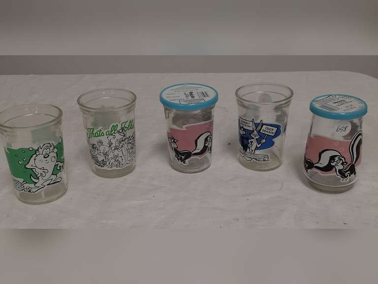 5 Welch's Jelly Jar Juice Cups Northern Kentucky Auction, LLC