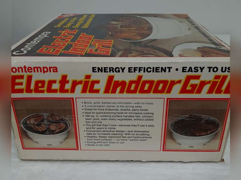 Contempra Electric Indoor Grill appears new in box Northern