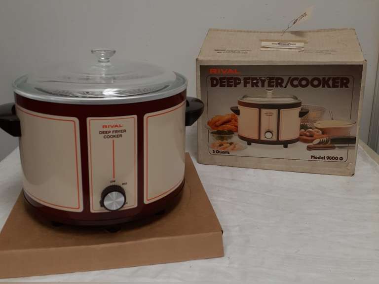 Rival 5 Quart Deep Fryer Cooker appears new in box