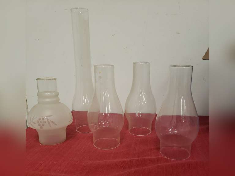 Oil lamp glass globes Northern Kentucky Auction, LLC