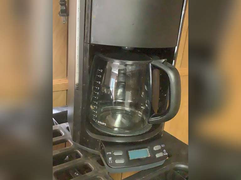 Krups 12 cup coffee maker. Came on when tested. Northern Kentucky
