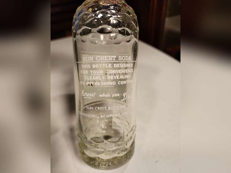Covington and Newport KY. Soda bottles SunCrest, Celo