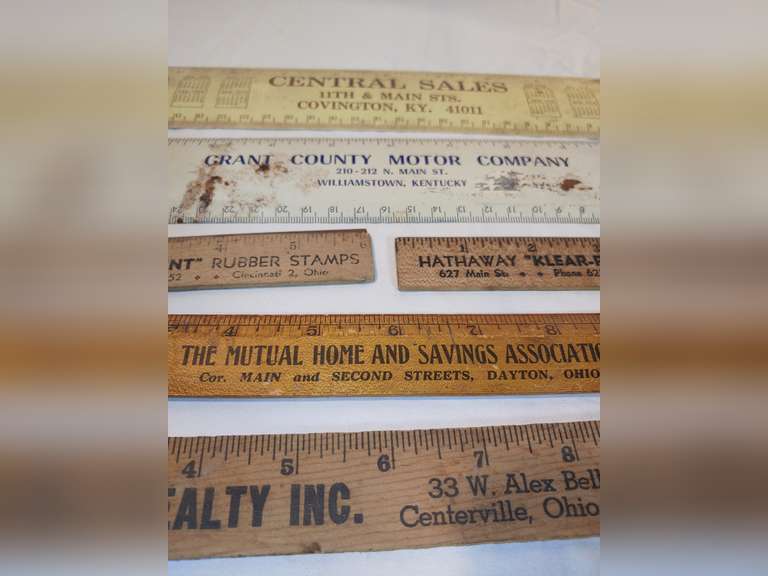 A lot of Kentucky and Ohio rulers metal and wood Northern Kentucky