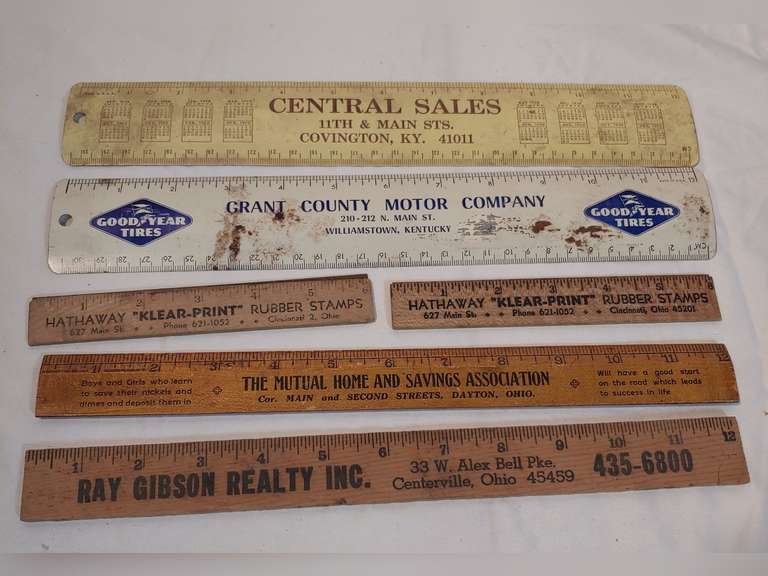 A lot of Kentucky and Ohio rulers metal and wood Northern Kentucky