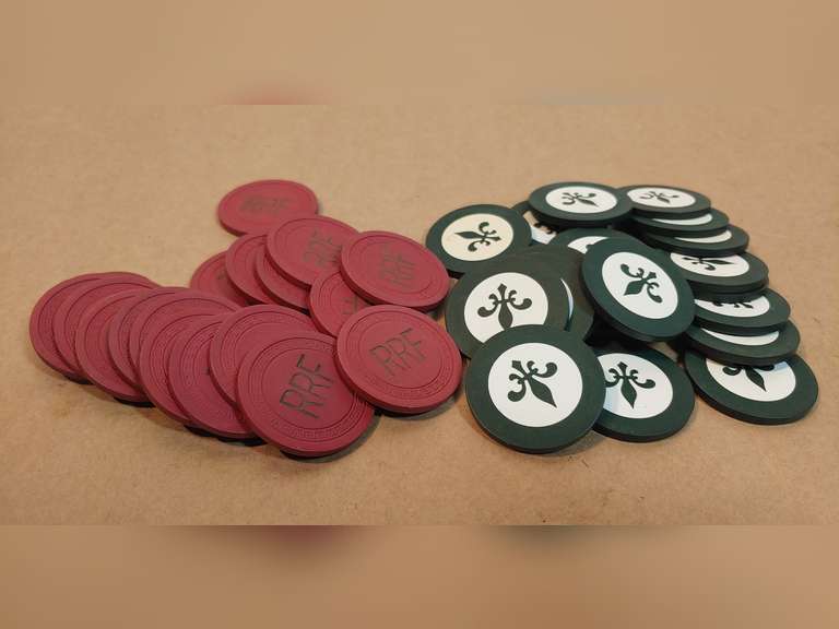 Clay poker chips Northern Kentucky Auction, LLC