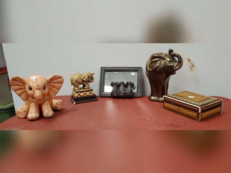 Various Elephant home decor Northern Kentucky Auction, LLC