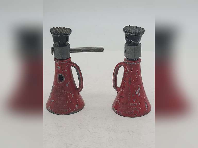Hydraulic Jacks (Pair) Salesman Samples Simplex Templeton Kenly & Co