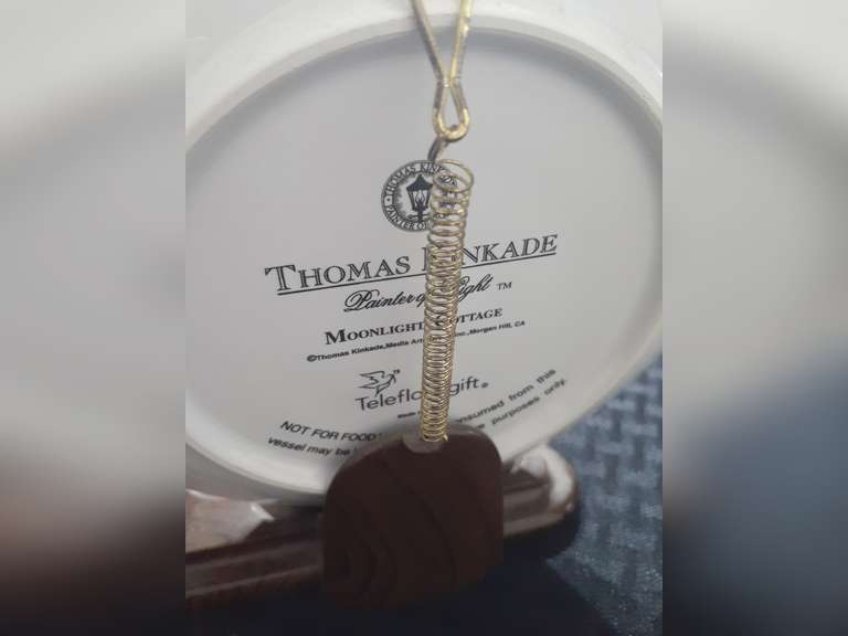 Musical Church Figurine & Thomas Kinkade "Moonlight Cottage" Cup