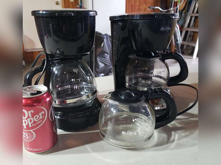 Mr Coffee 5 cup brewer and replacement pot Northern Kentucky Auction, LLC