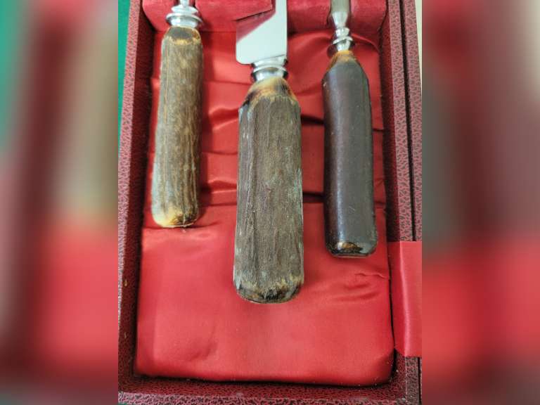 Cooper Bros & Sons Stainless Bone Carving Set in Case