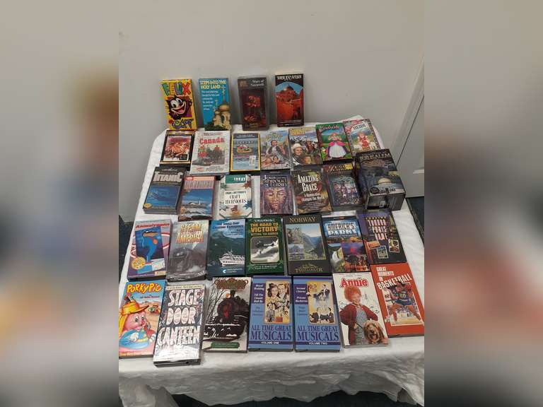 Box Lot of VHS Movies Northern Kentucky Auction, LLC
