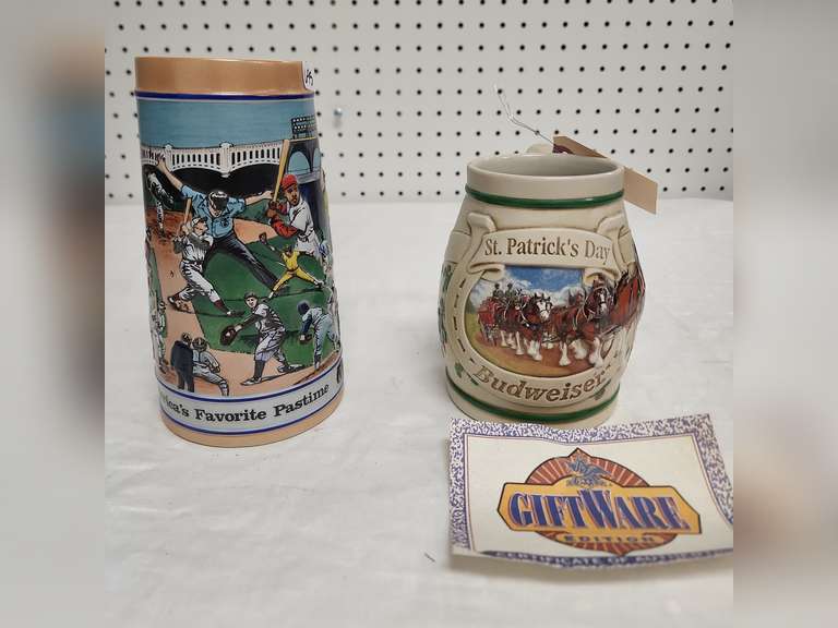 Budweiser steins America's Favorite Pastime baseball 1990 St