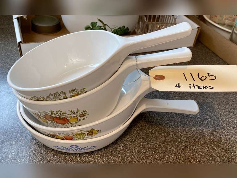 Corning ware bowls with handles Northern Kentucky Auction, LLC