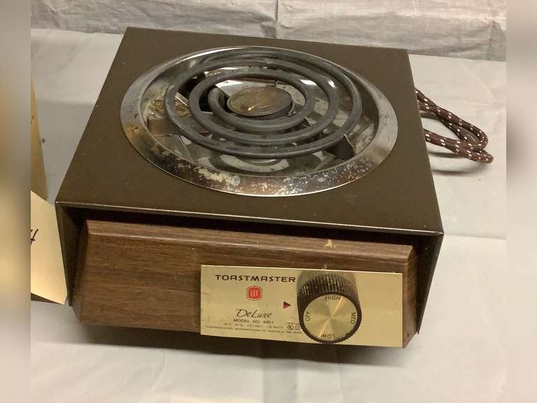 ToastMaster single burner buffet range. Came on when tested