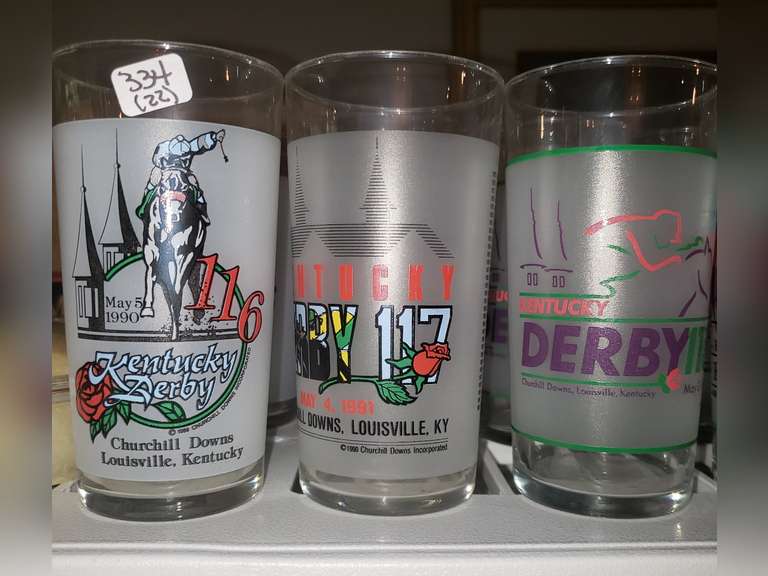 19901999 Kentucky Derby glasses (22 total)