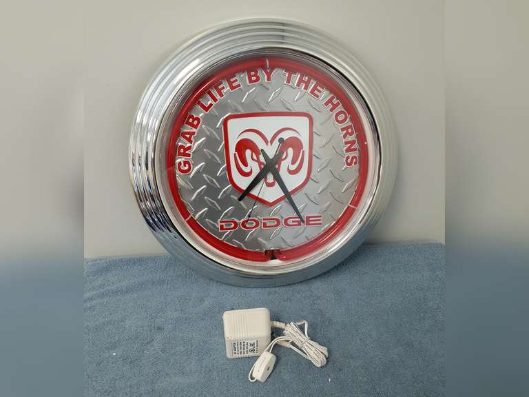 Dodge Ram Electric/Battery Operated Wall Clock