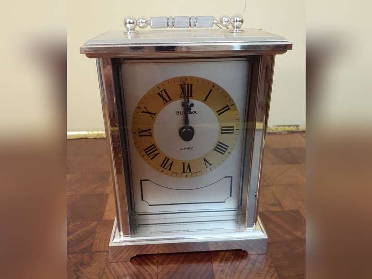 Bulova Battery Operated Quartz Desk Clock