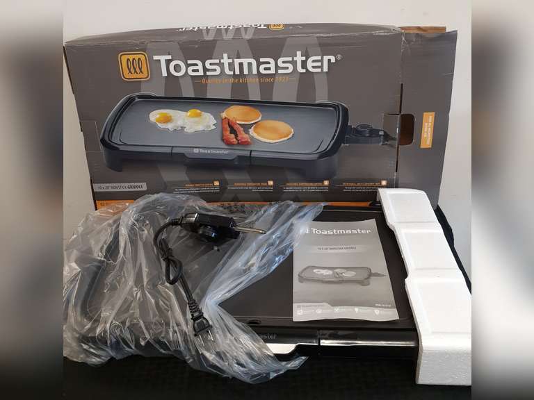 Toastmaster 10"×20" Nonstick Electric Griddle appears new in box