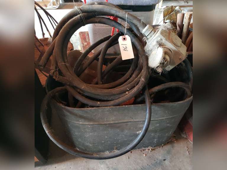 Tub of copperelectrical and misc