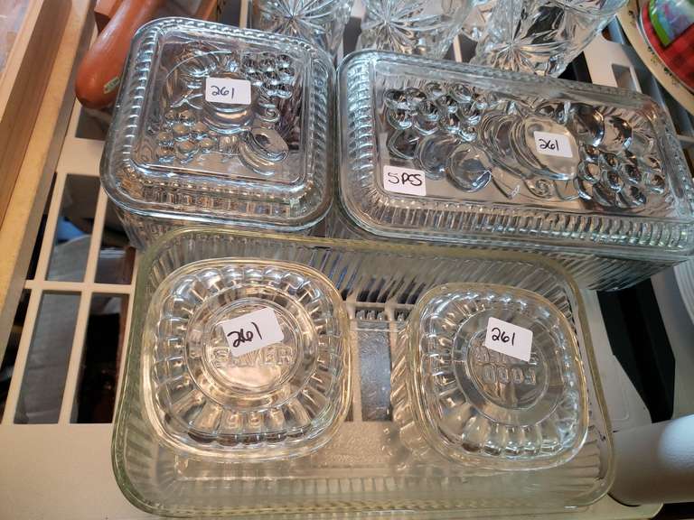 5pc Refrigerator glass, Anchor Hocking Northern Kentucky Auction, LLC