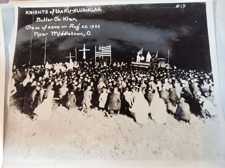 48x10 photos of Klu Klux Klan eventsOne is Aurora Indiana, one is