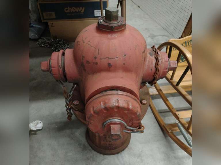 3 Hose fire hydrant. East Jordan Iron Works, East Jordan, Michigan.