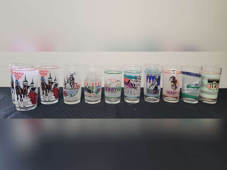 Kentucky Derby glasses 19882004