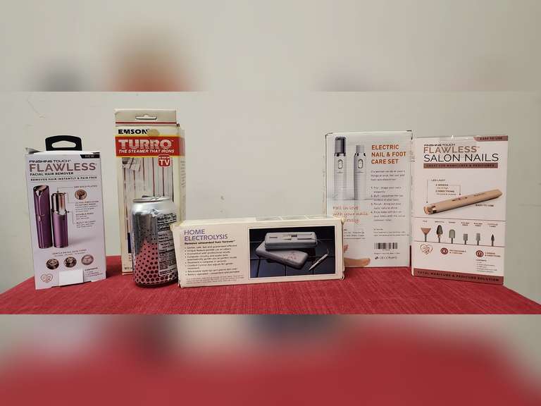 Flawless hair removal & salon nails Turro steamer and more