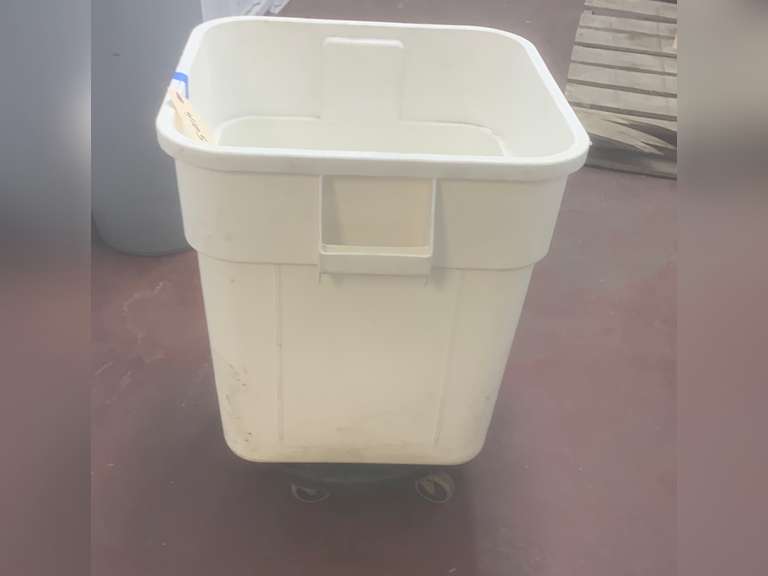 3 Rolling bins, no lids, 20”x20”x21”