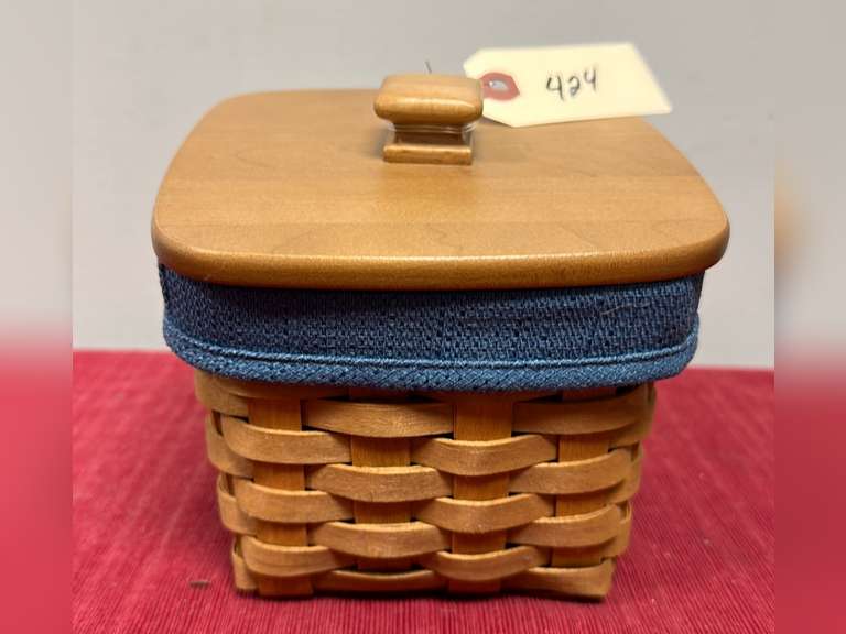 Longaberger Basket w/3 Way Desktop Plastic Insert Organizer Northern