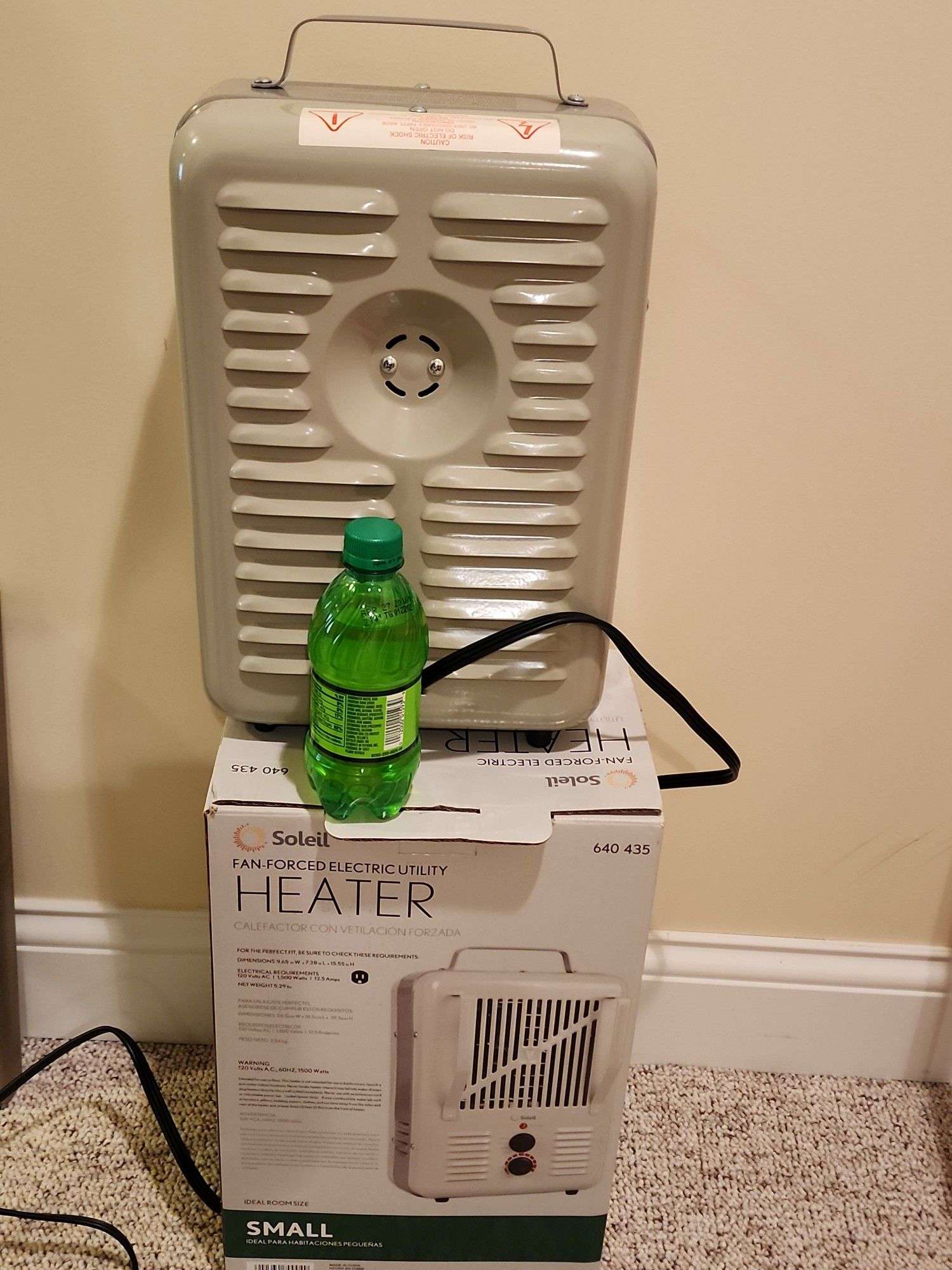 Soleil fan forced heater, powers on - Northern Kentucky Auction, LLC