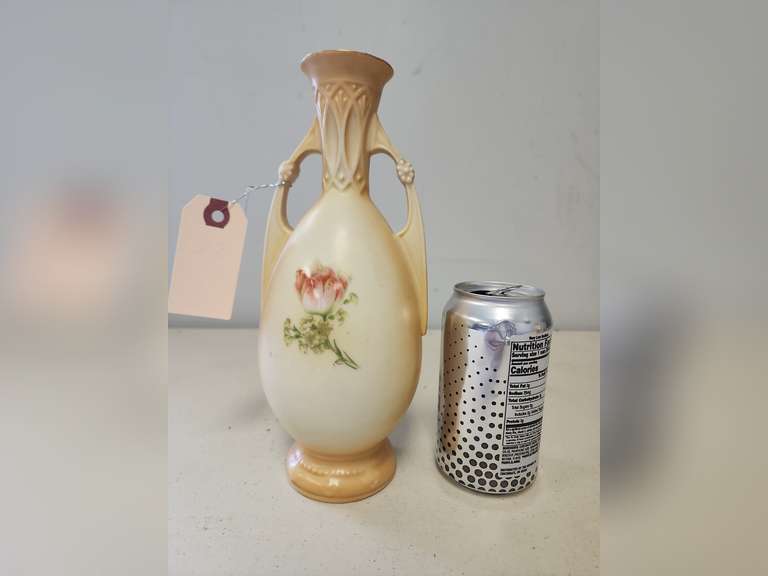 Made in Austria, marked RH, two handle vase, see photo for marking