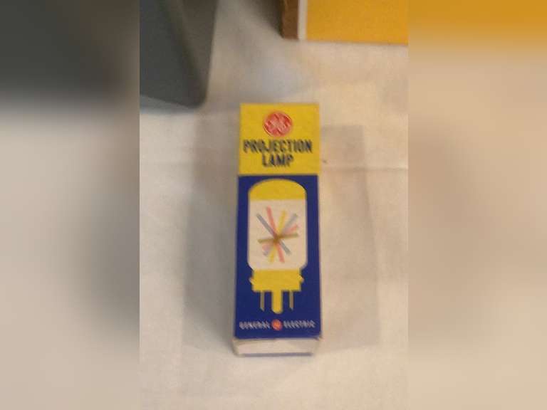 Argus M500 & Kodak Carousel 750H projector’s. GE projection lamp bulb