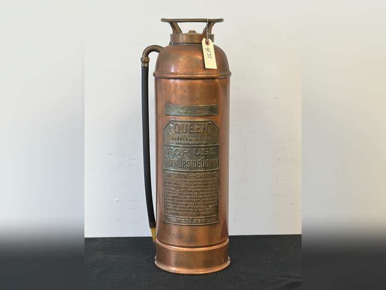 Vintage Copper Fire Extinguisher