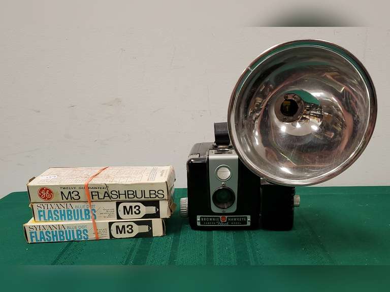 Brownie Hawk Camera with flash bulbs